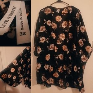 LIVE 4 TRUTH Floral Shear Kimono